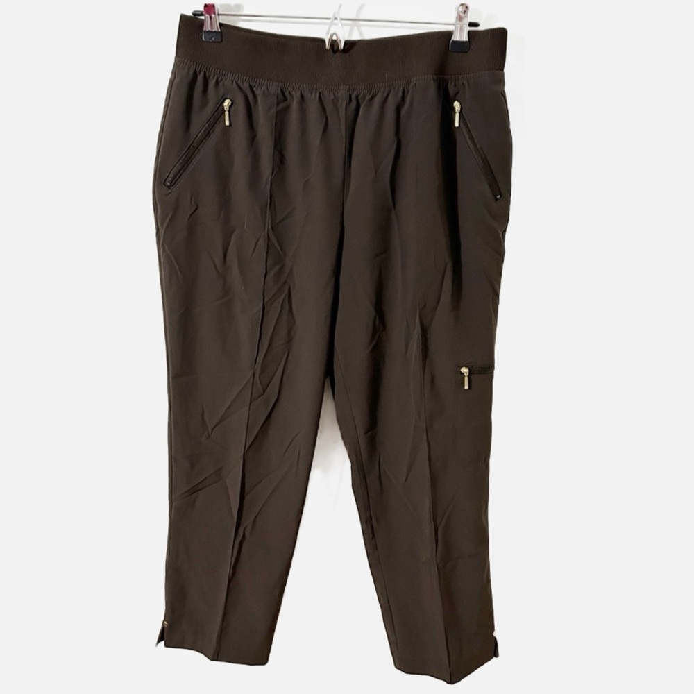 Chico’s Zenergy Active Lightweight Rapid-dry Neema Fabric Pull On Pants Pockets